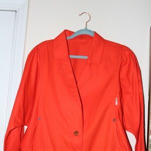 Double Breast Collared Blood Orange Jacket